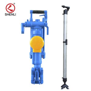 YT27 pneumatic rock drill is a high-efficiency air-legged rock drill (common model for export)